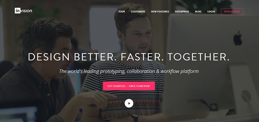 invision design better, faster and together
